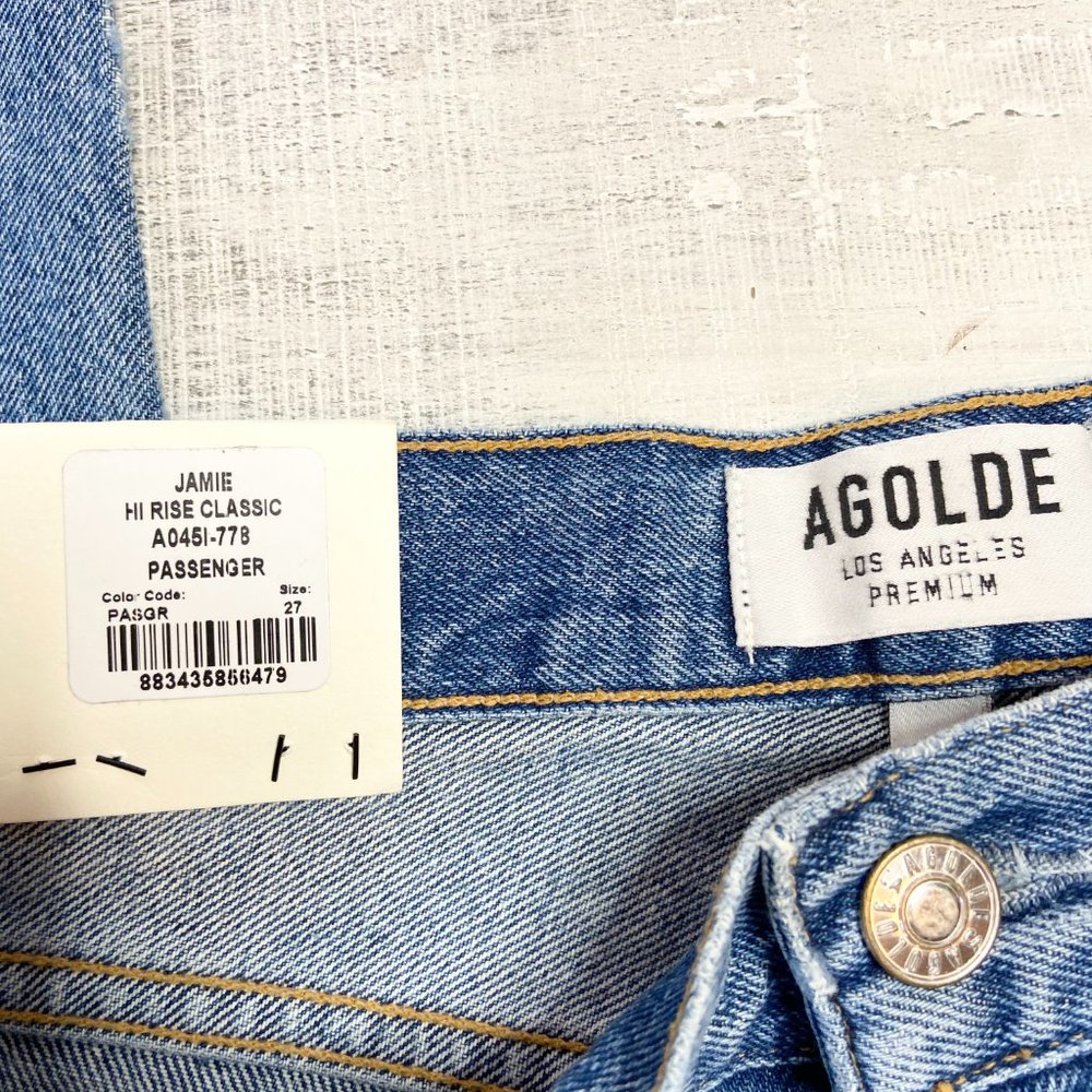 Agolde Jamie High Rise Classic Jean In Passenger - Picture 10 of 13
